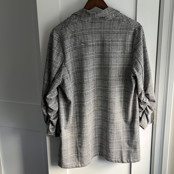 Max Studio Long Plaid Blazer Size L - Picture 4 of 4